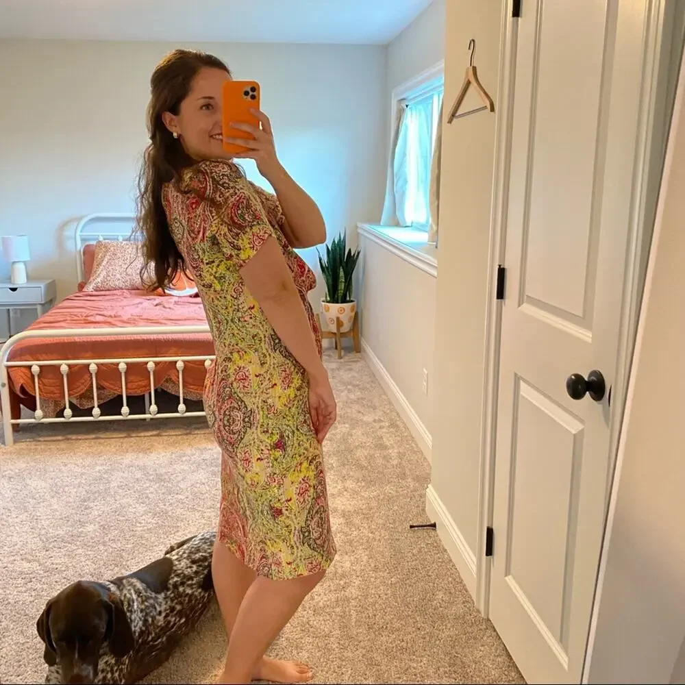 See by Chloe Yellow Pink Kaleidoscope Mini Dress 8
